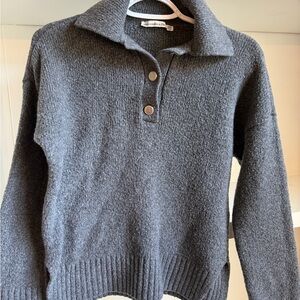 Abercrombie & Fitch Charcoal Turtleneck Sweater